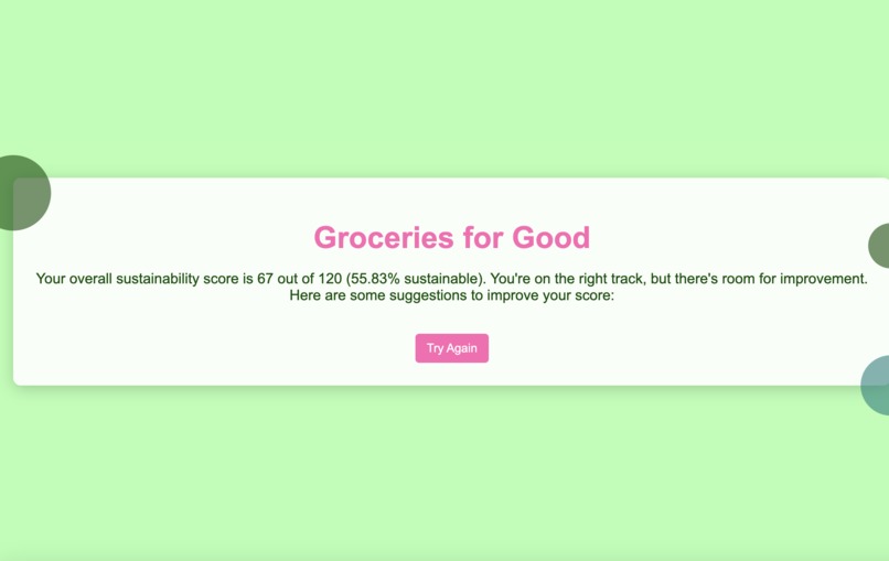 Groceries for Good – screenshot 2
