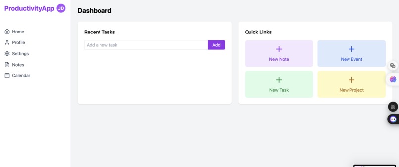 Student-Producitivity-Dashboard – screenshot 1