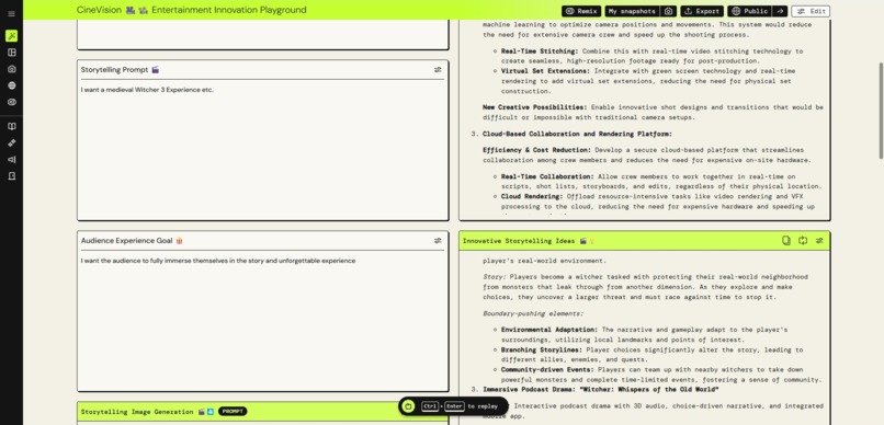 CineVision Entertainment Innovation Playground  – screenshot 3