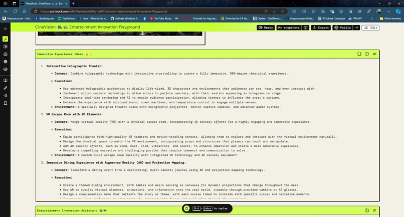 CineVision Entertainment Innovation Playground  – screenshot 5