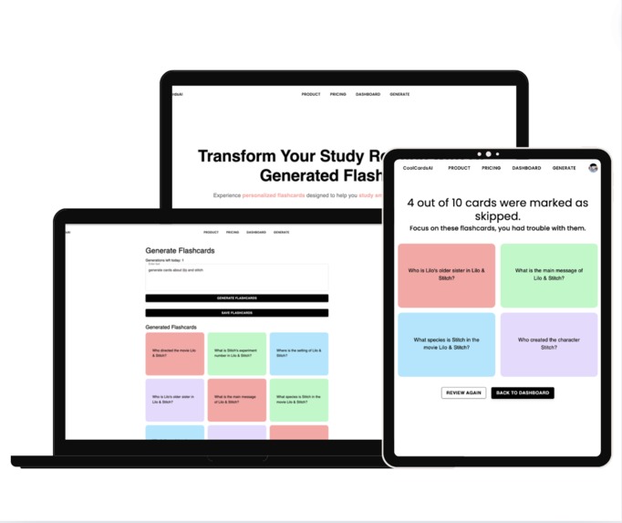 AI flashcards – screenshot 1