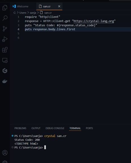 Crawl a web page – screenshot 1