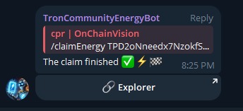 Tron Community Energy Bot  – screenshot 6