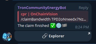 Tron Community Energy Bot  – screenshot 7