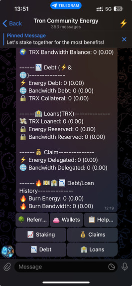 Tron Community Energy Bot  – screenshot 12