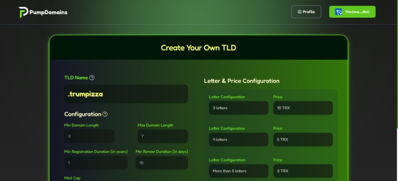 PumpDomains – screenshot 3