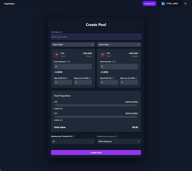 CryptoSync – screenshot 2