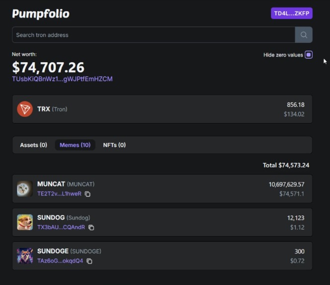 Pumpfolio – screenshot 1