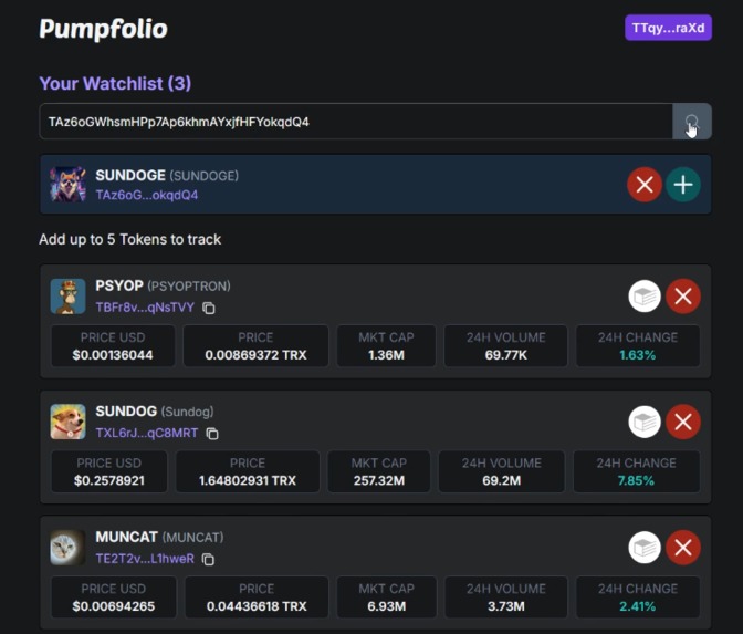 Pumpfolio – screenshot 5