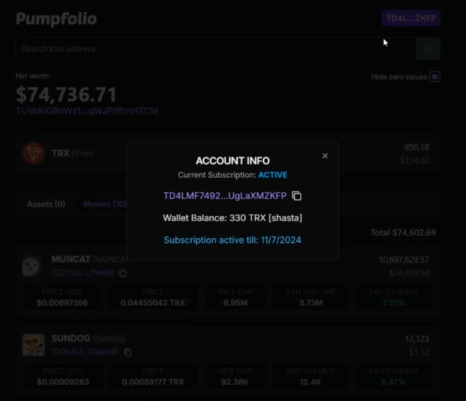 Pumpfolio – screenshot 4