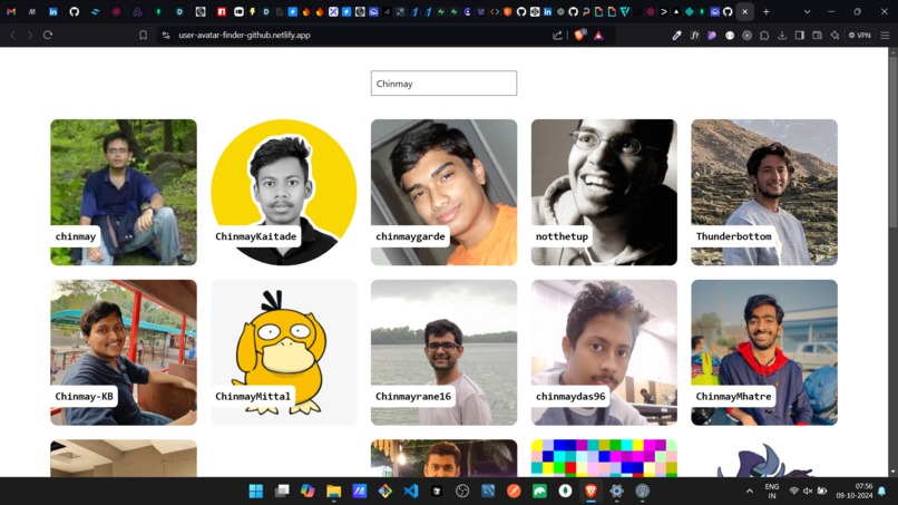 Github Avatar Finder – screenshot 1