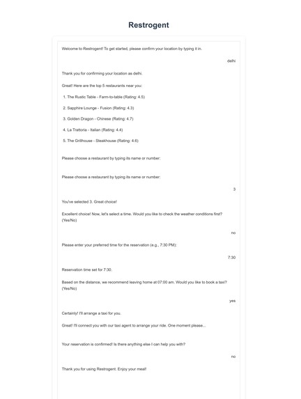 Restrogent – screenshot 2