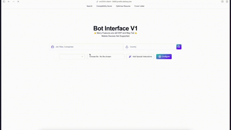 Job Intelligence Bot – screenshot 1