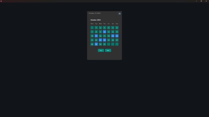 Health care application – screenshot 1