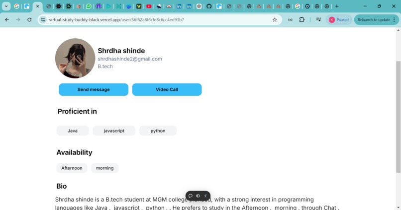 virtual study buddy – screenshot 4