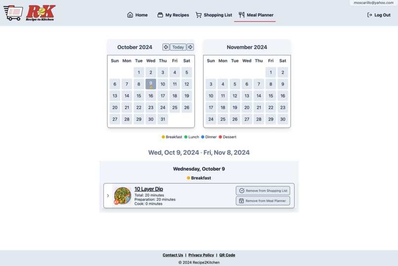 Recipe2Kitchen – screenshot 3