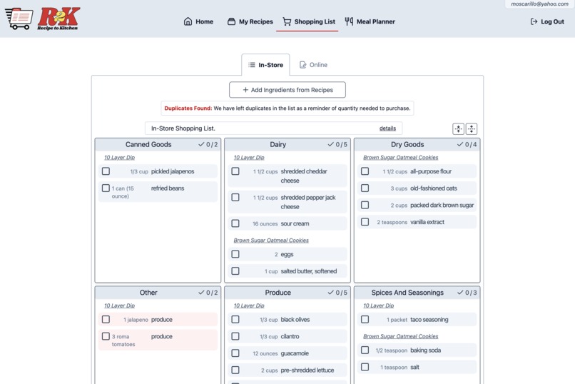 Recipe2Kitchen – screenshot 5