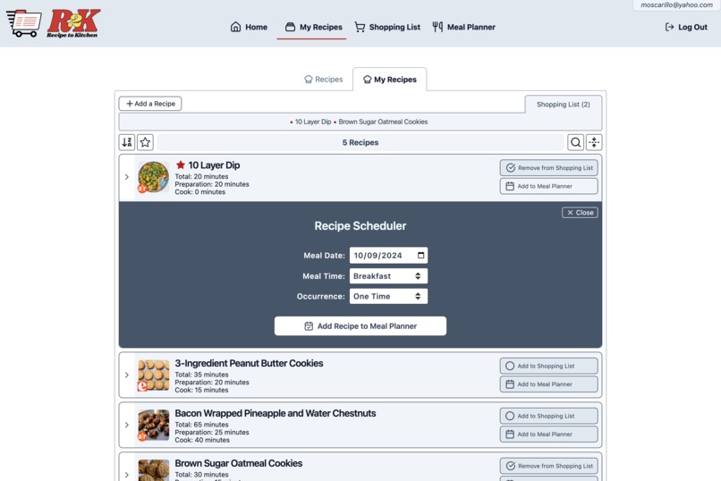 Recipe2Kitchen – screenshot 7