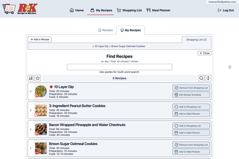 Recipe2Kitchen – screenshot 10