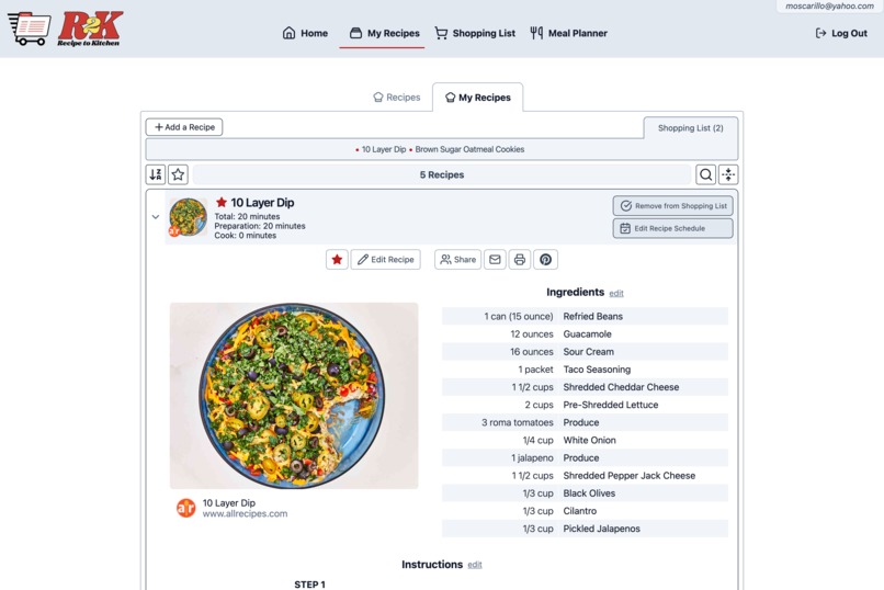Recipe2Kitchen – screenshot 11