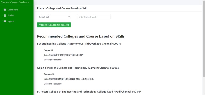 AI-Powered Student Career Guidance Platform – screenshot 3