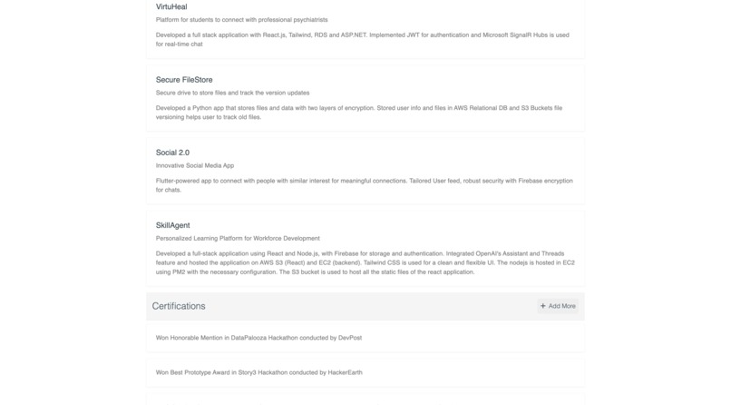 MiResume – screenshot 4