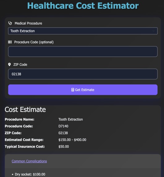 CareCost – screenshot 1