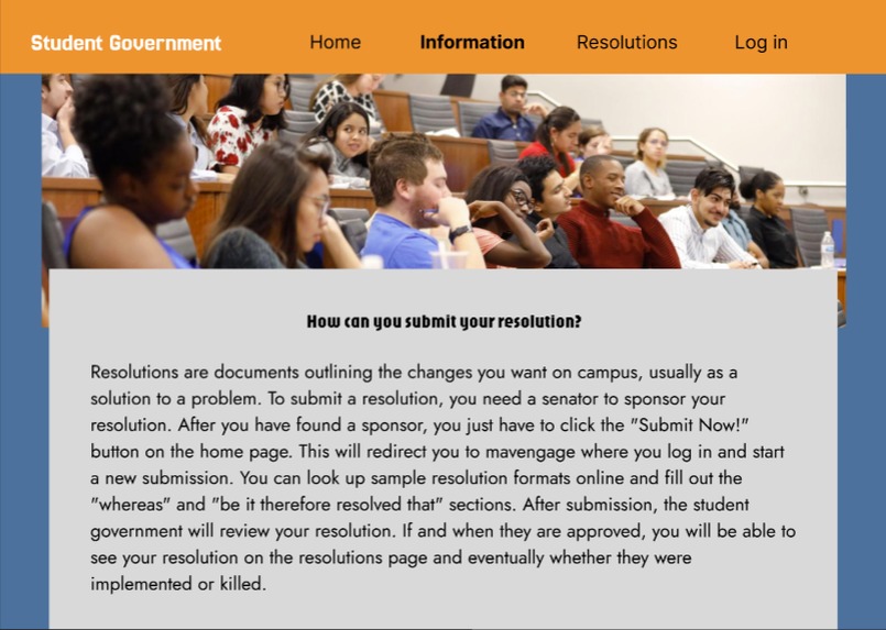 Senate Resolution Hub – screenshot 2