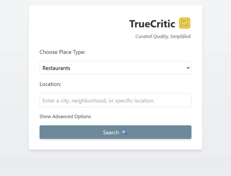 TrueCritic – screenshot 1