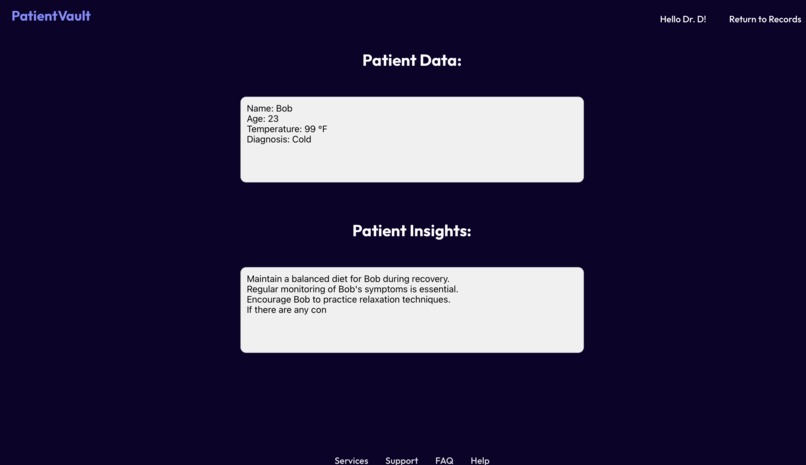 PatientVault – screenshot 2