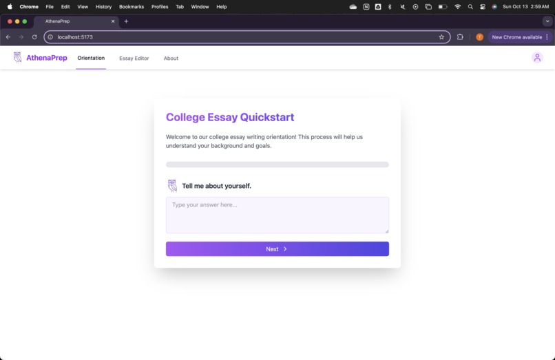 AthenaPrep – screenshot 1