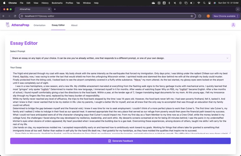 AthenaPrep – screenshot 5