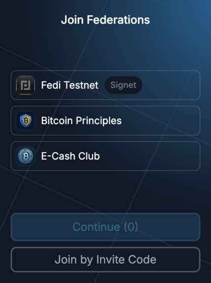 Fedimint-Web – screenshot 2