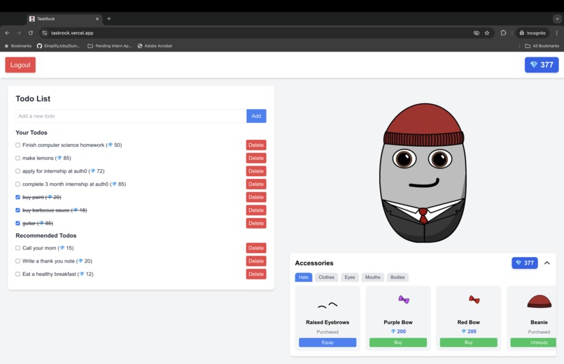 TaskRock – screenshot 1
