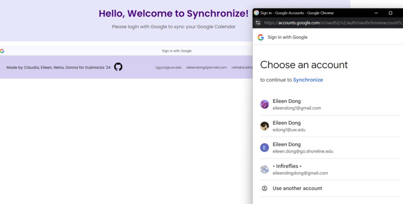 Synchronize – screenshot 4