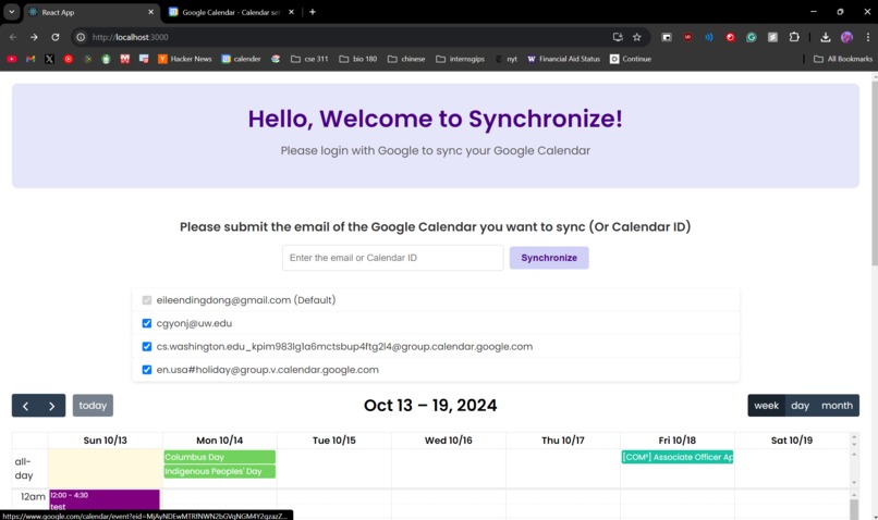 Synchronize – screenshot 5