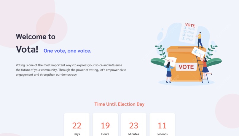 Vota: One vote, one voice – screenshot 1