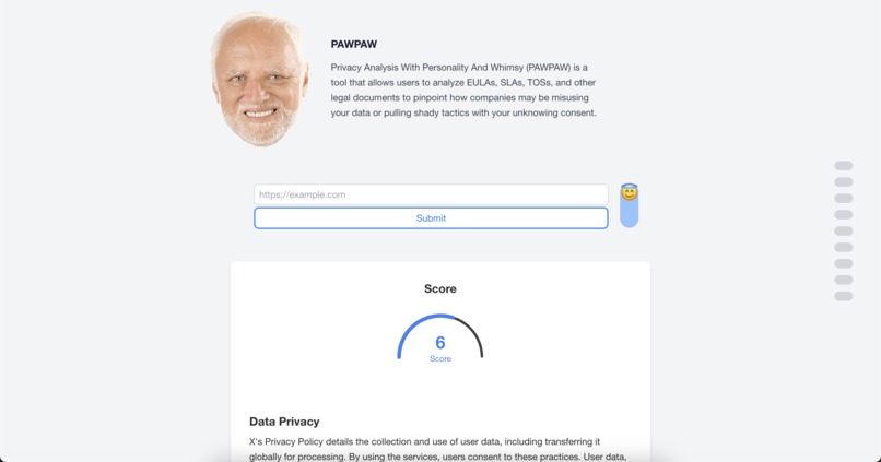 PAWPAW - the Privacy Analyzer with Personality and Whimsy – screenshot 1