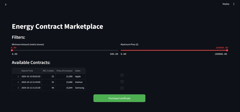 TradeREC – screenshot 5