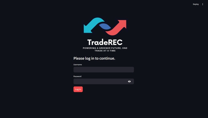 TradeREC – screenshot 2