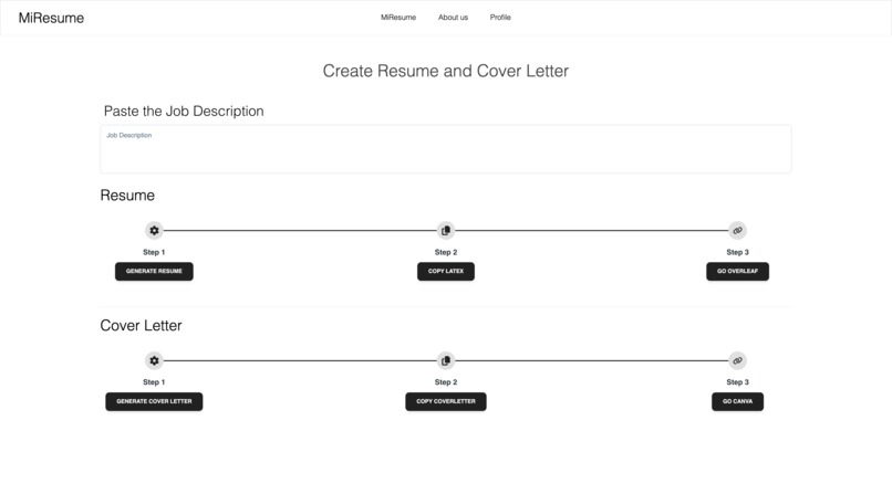 MiResume – screenshot 2