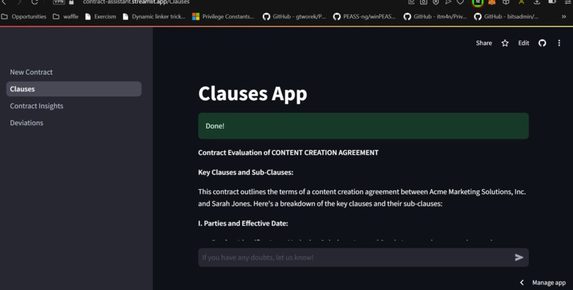 Ai Contract Assistant – screenshot 1