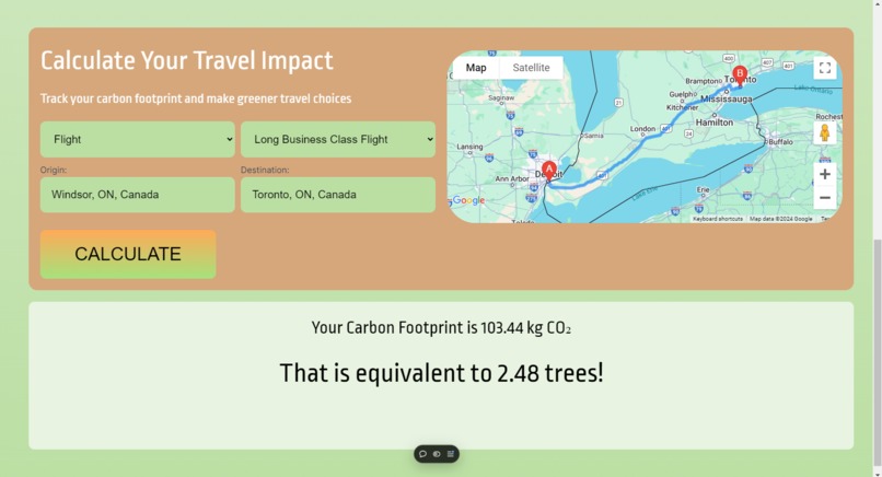 EcoTrip – screenshot 3