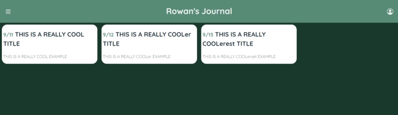 Daily Journal – screenshot 1