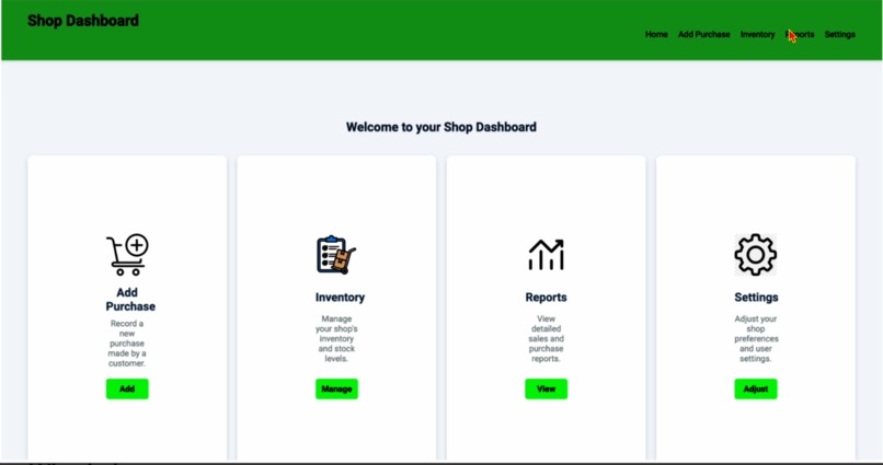 UFANISI SHOP DASHBOARD – screenshot 1