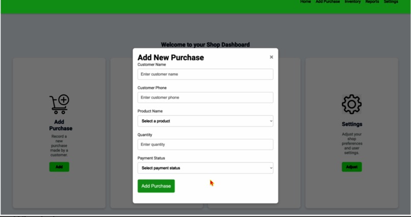 UFANISI SHOP DASHBOARD – screenshot 2