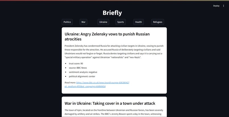 Briefly – screenshot 1