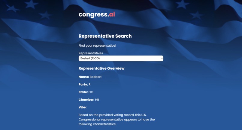 congress.ai – screenshot 2