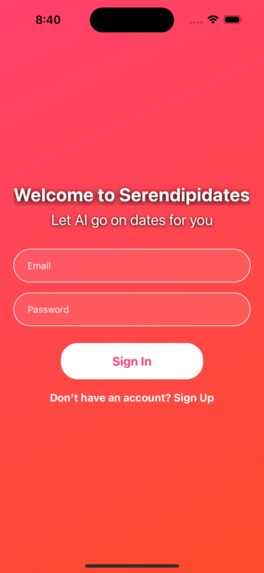 Serendipidate - AI Simulated Dating – screenshot 1