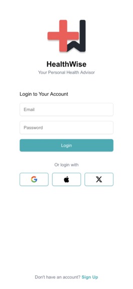 HealthWise – screenshot 1